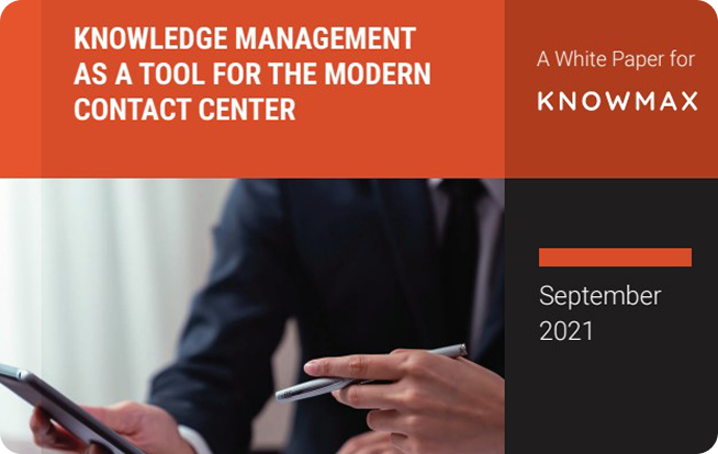 Knowledge Management Tool For Contact Centers - Knowmax