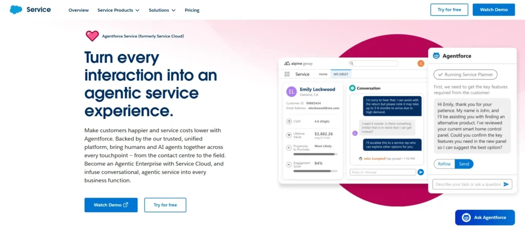 Salesforce service cloud